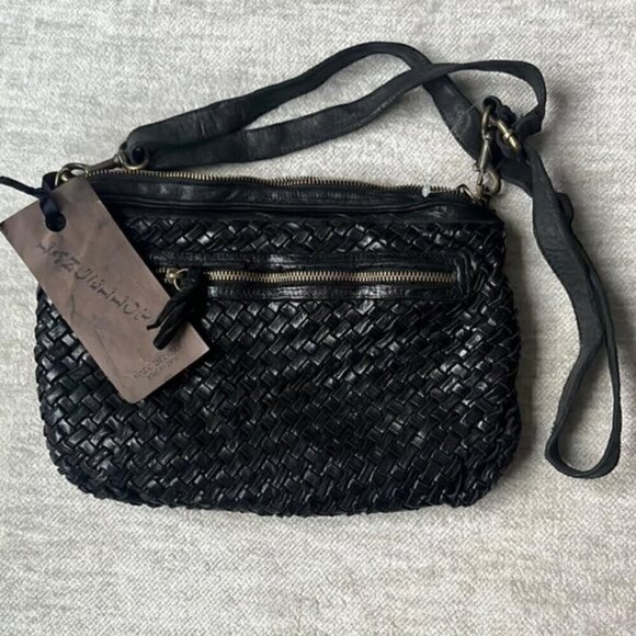 Langellotti Black Woven Leather Purse NEW! - Picture 4 of 9